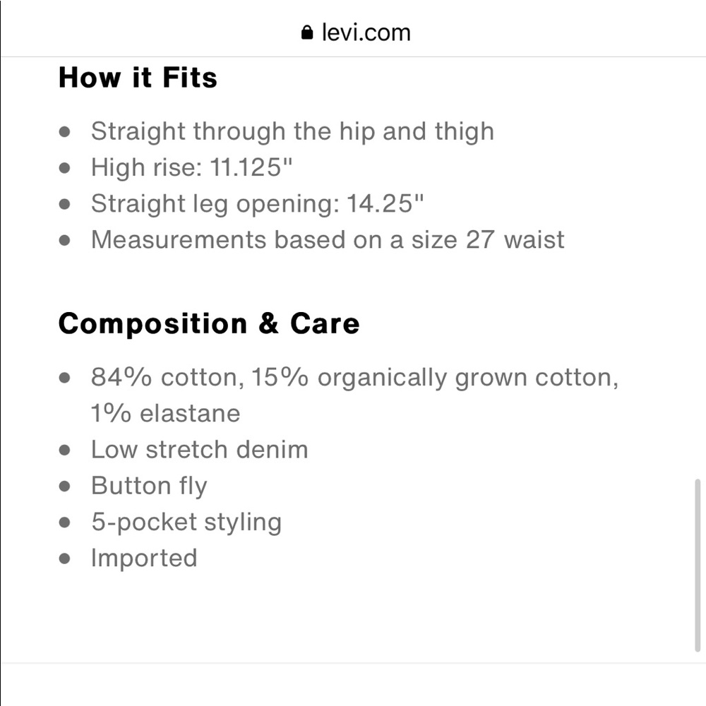 SALE! ⭐️ Levi’s 501 original cropped jean in Salsa Middle wash - Picture 15 of 16